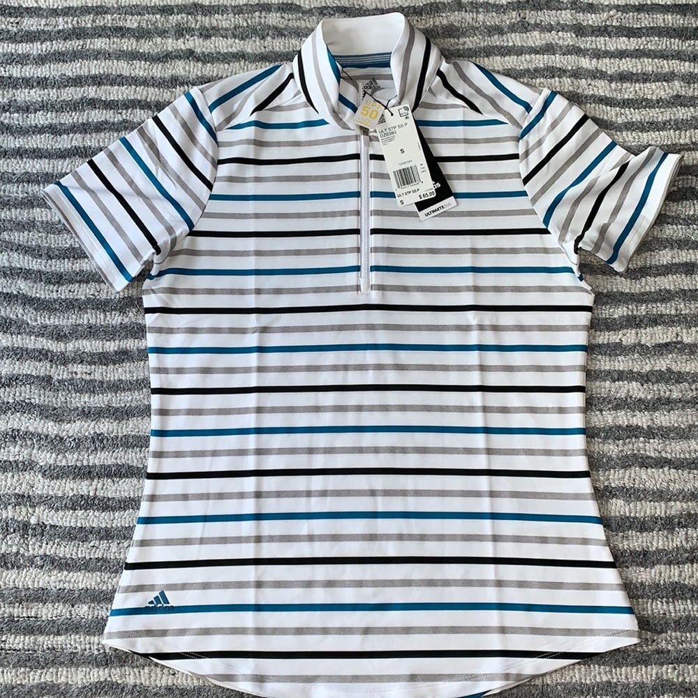 NWT Adidas Golf Women’s Climate Cool Polo Shirt UPF Small